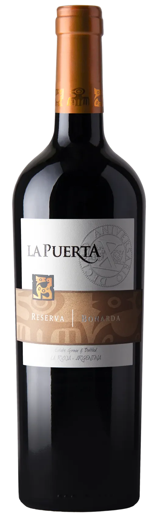 Valle De La Puerta SA LA PUERTA, Reserva Bonarda, Rosso, 2018, Chilecito. Immagine della bottiglia