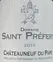DOMAINE DE SAINT PREFERT DOMAINE SAINT PREFERT, White, 2016, Châteauneuf-du-Pape. Front label