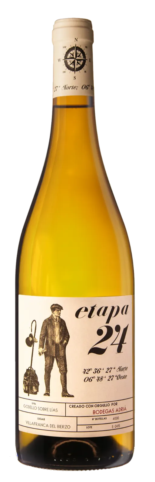 BODEGAS ADRIA S.L. ETAPA 24, Blanco, 2018, Bierzo. Imagen de botella