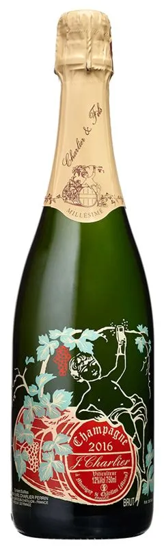 EARL CHAMPAGNE CHARLIER PERRIN Champagne Charlier & fils, Blanco, 2016, Champagne. Imagen de botella