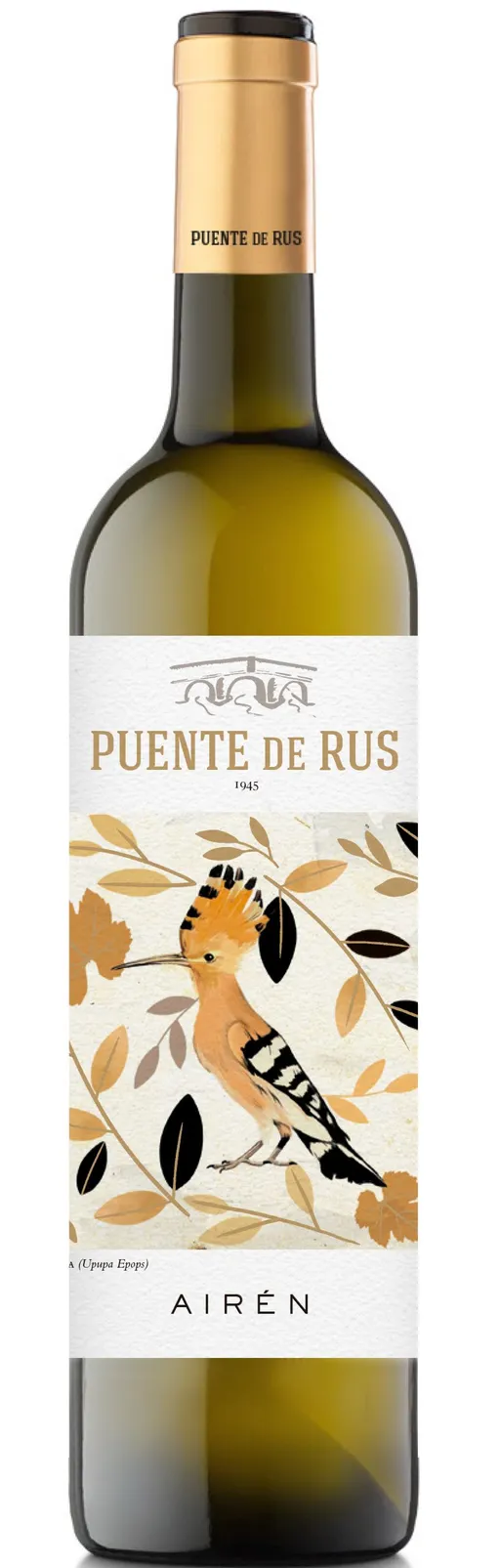 NTRA SRA DE RUS S.C. DE C-LM Puente de Rus Airen, Bianco, 2022, La Mancha. Immagine della bottiglia