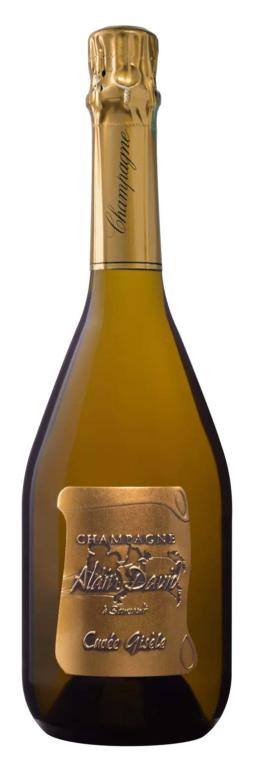 Champagne Alain David Cuvée Gisèle, Blanc, NV, Champagne. Image de la bouteille
