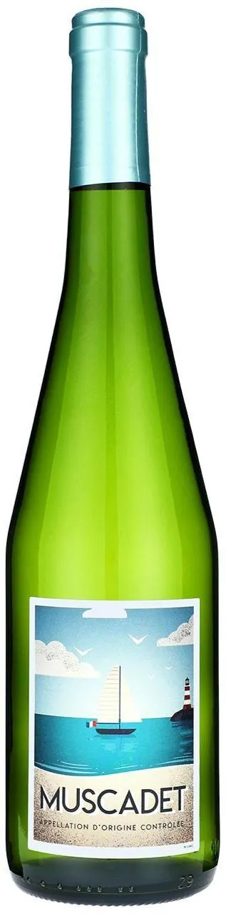 PATRICK LEBAS M&S, Blanco, 2021, Muscadet. Imagen de botella