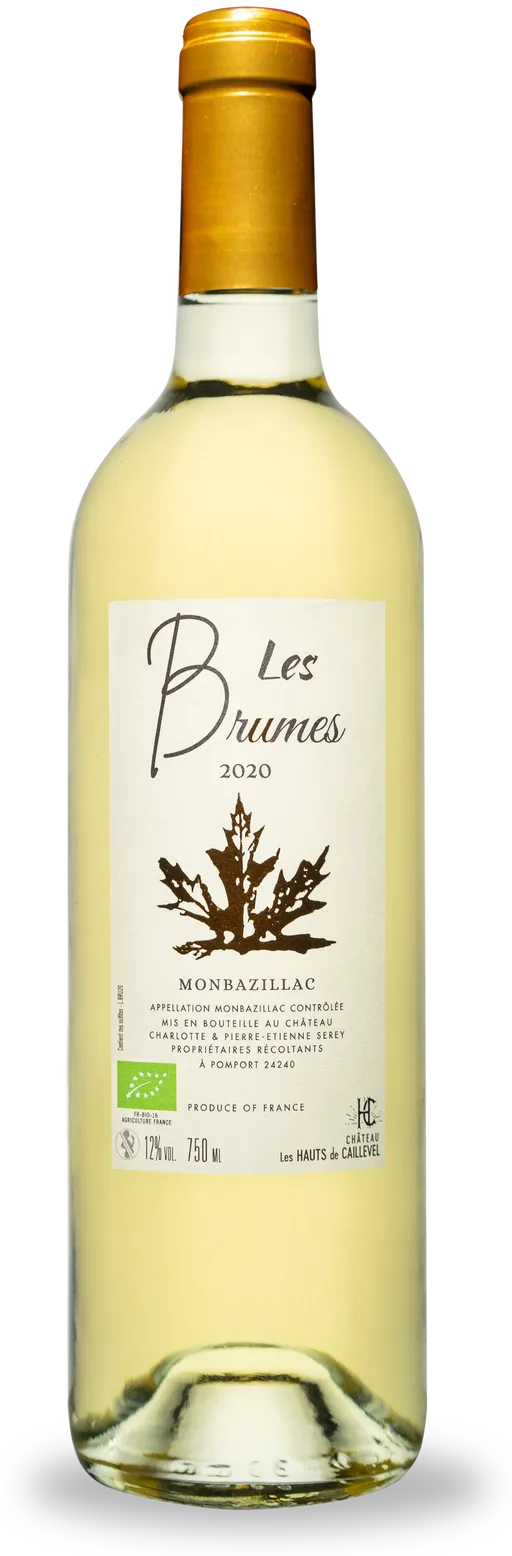 CHATEAU LES HAUTS DE CAILLEVEL Les Brumes, Weiß, 2021, Monbazillac. Flaschenabbildung