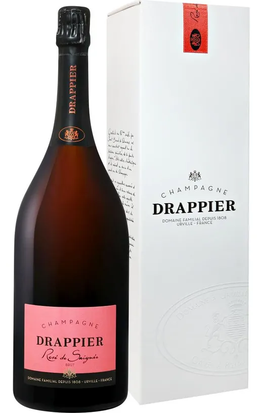 Champagne Drappier, Rosato, NV, Champagne. Immagine della bottiglia