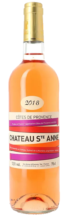 JEAN-BAPTISTE DUTHEIL DE LA ROCHERE Château Sainte-Anne, Rosé, 2018, Côtes de Provence. Bottle image