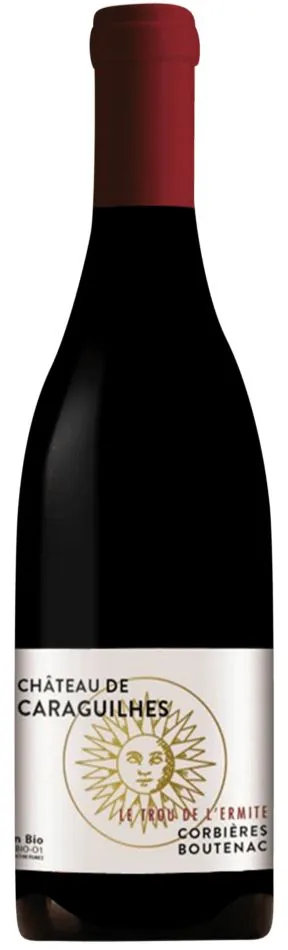 SOCIETE DU DOMAINE DU CHATEAU CARAGUILHE Le trou de l'Ermite, Red, 2018, Corbières-Boutenac. Bottle image
