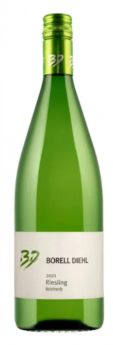 Borell-Diehl, Riesling feinherb, White, 2021, Pfalz. Bottle image