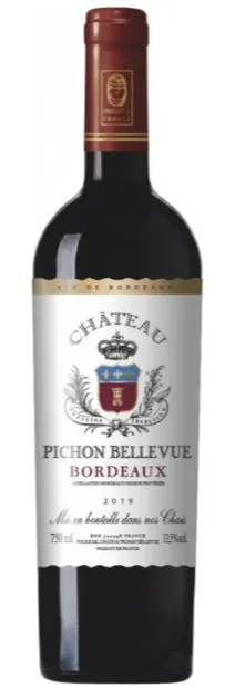 Chateau Pichon Bellevue, Rosso, 2019, Bordeaux. Immagine della bottiglia