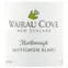 Wairau Cove, Sauvignon Blanc, Bianco, 2021, Marlborough. Etichetta frontale