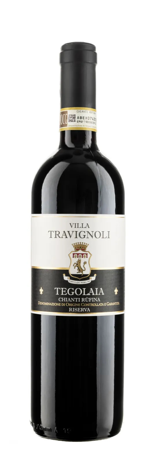 Azienda Agricola Travignoli di Giovanni Busi TRAVIGNOLI, Rufina TegolaIa, Riserva, Tinto, 2020, Chianti. Imagen de botella