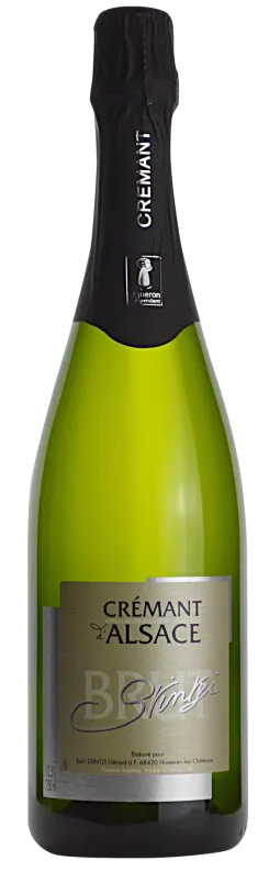 EARL STINTZI GERARD (HUSSEREN-LES-CHATEAUX) Stintzi, Blanc, 2018, Crémant d’Alsace. Image de la bouteille