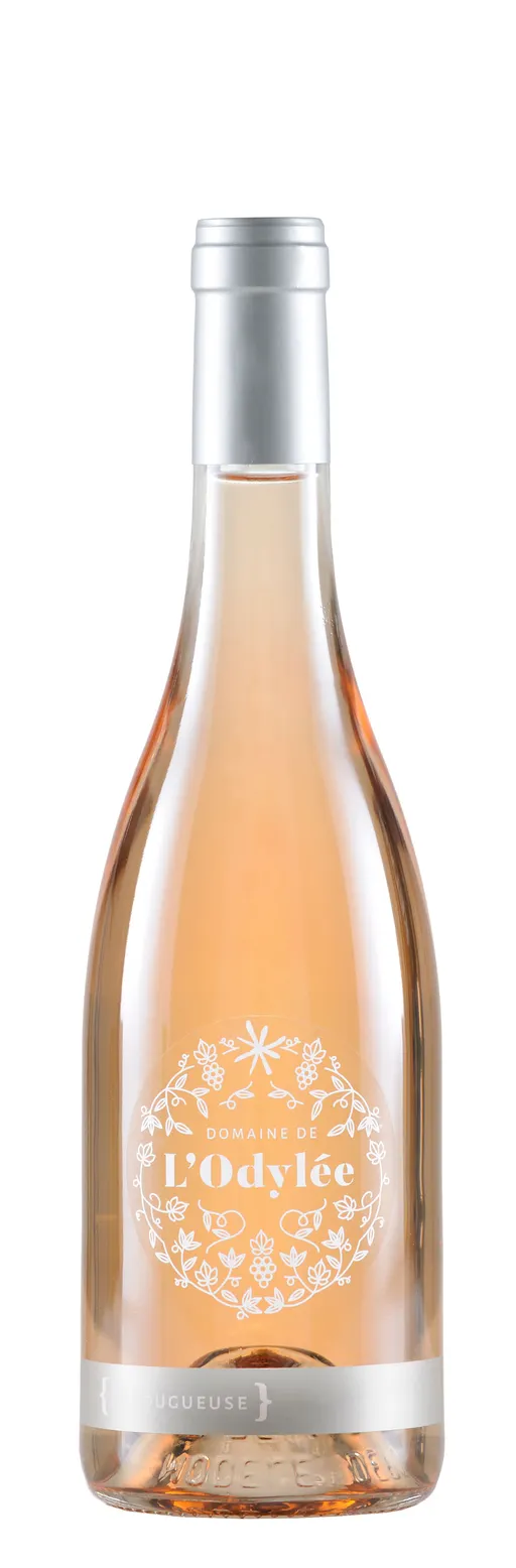 Odile Couvert Cuvé la Fougueuse, Rosé, 2022, Côtes du Rhône. Bottle image