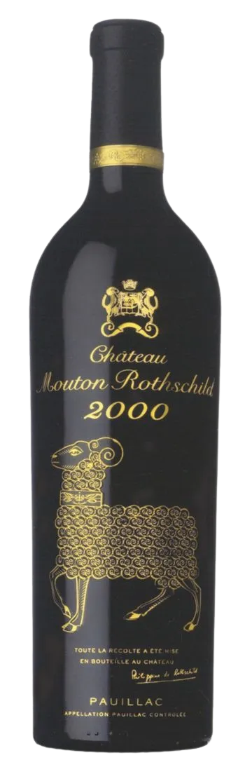 Château Mouton Rothschild, Premier Grand Cru Classé, Rosso, 2000, Pauillac. Immagine della bottiglia