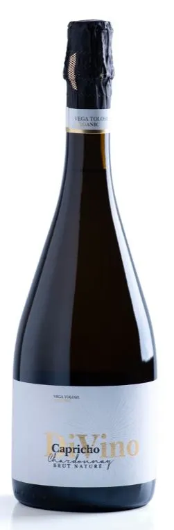 Vega Tolosa Capricho DiVino Brut Nature, Crianza, White, 2019, Manchuela. Bottle image