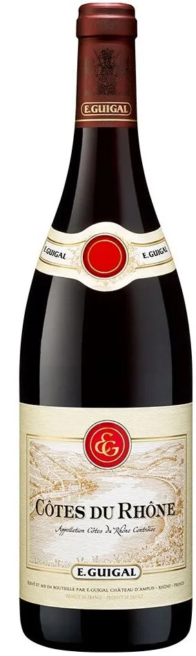 E.GUIGAL (AMPUIS) E.GUIGAL, Rot, 2018, Côtes du Rhône. Flaschenabbildung