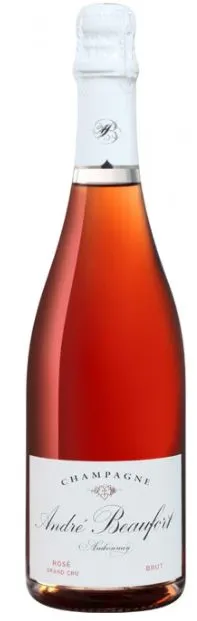 COOPERATIVE CHAMPENOISE DES VITICULTEURS BIOLOGISTE SAINT JEAN BAPTISTE André Beaufort, Ambonnay, Rosé, 2011, Champagne grand cru. Bottle image