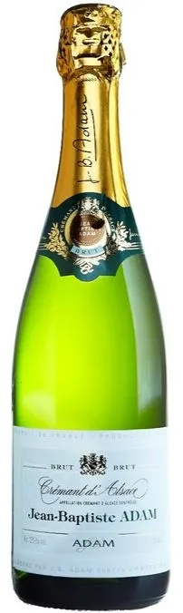 Jean-Baptiste Adam, Weiß, NV, Crémant d’Alsace. Flaschenabbildung