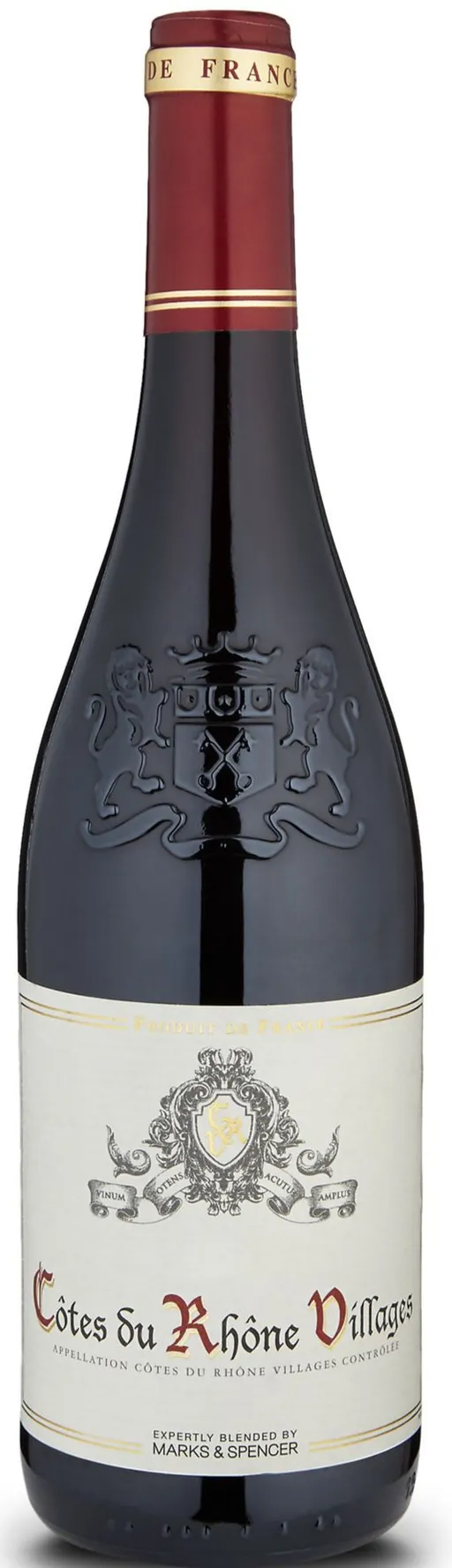 JEAN-MICHEL CHATELIER M&S, Rot, 2021, Côtes du Rhône Villages. Flaschenabbildung